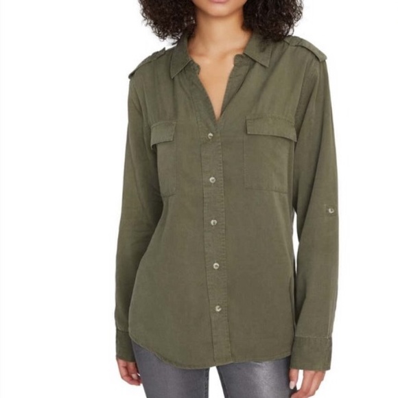 Anthropologie Tops - Sanctuary Tencel Chambray shirt Medium